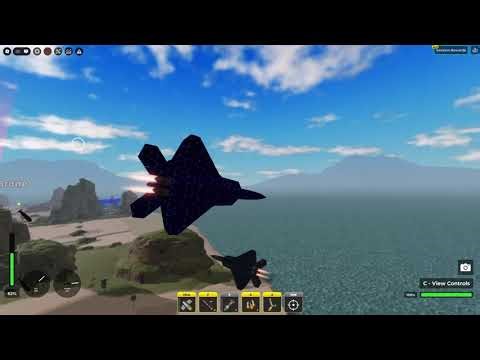 Destroying War Tycoonn server with the F-22 Raptor