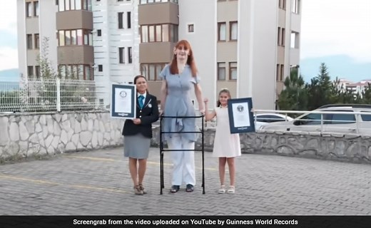 World's Tallest Woman Breaks Three More Guinness World Records
