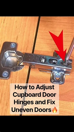 How to Adjust Cupboard Door Hinges and Fix Uneven Doors