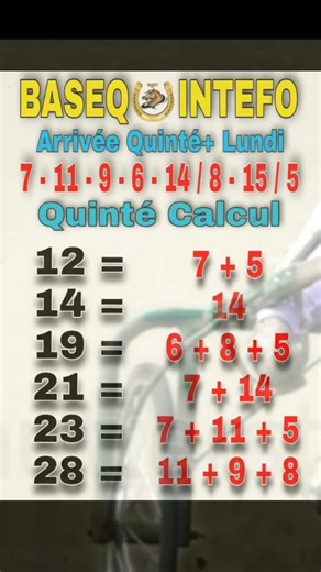 Pronostic PMU Quinté d'aujourd'hui - Calcul du jour