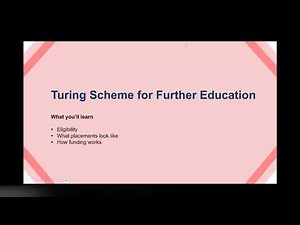 An introduction to the Turing Scheme for 2026-27 for further education