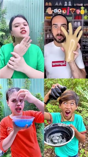 Slime Mask Challenge: Messy Makeovers & The Creepy Fake Hand