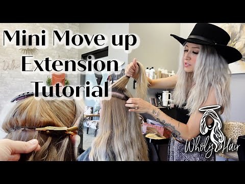 Handtied Extension Mini Move-up Tutorial // Wholy Hair
