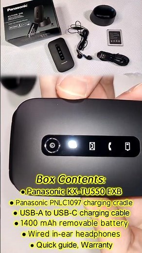 Panasonic KX-TU550 EXB Flip Phone | Unboxing and Quick Look