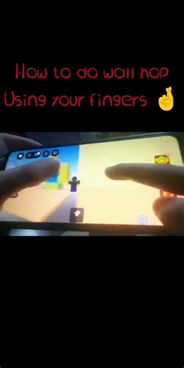 how to do wall hop using your fingers