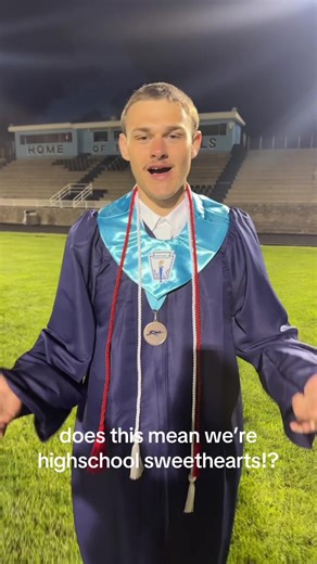 High School Sweethearts: A Cute Graduation Moment