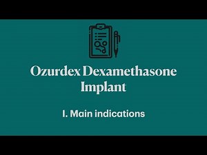 Ozurdex intravitreal dexamethasone implant. I. Main indications