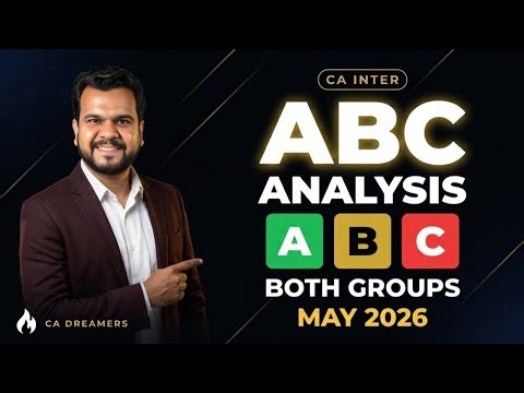 CA Inter May 2026 | ABC Analysis + Study Plan for Both Groups | Score 60+ | CA Dreamers