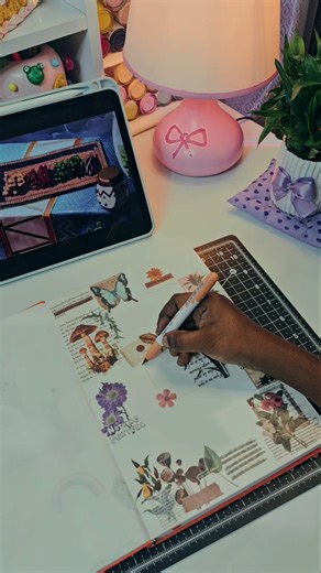 DIY Aesthetic Vintage Journal 🦋🌿🍂 #shorts #trending #viralvideo #journal