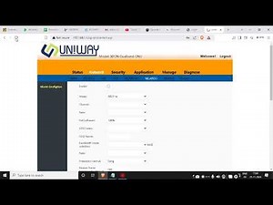 UNIWAY ROUTER PASSWORD AND NAME CHANGES