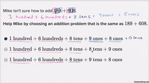 Breaking apart 3-digit addition problems