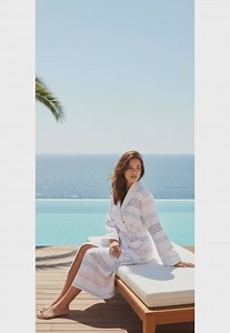 Organic Cotton Striped Turkish Robe – Lightweight Kimono Bathrobe - Etsy UK