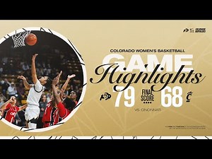 WBB: Colorado vs. Cincinnati Highlights | January 3, 2026