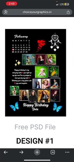 Customised Photo Frame Design PSD Free #collagephotoframe ##collagephotoframedesign #free #psdfile