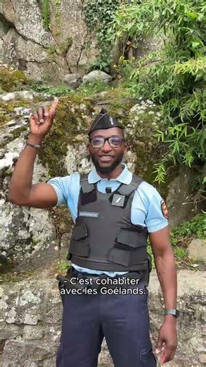 He's a police officer at Mont-Saint-Michel!