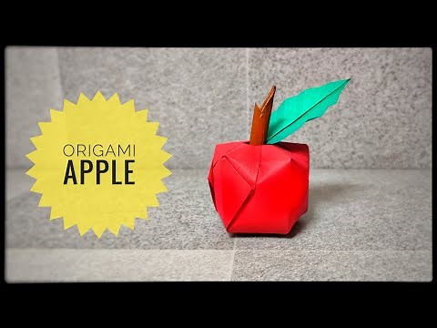 Origami Apple | Origami tutorial | Paper craft