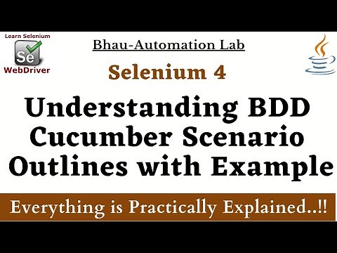 BDD Cucumber Tutorial: Understanding Scenario Outlines with Examples | selenium | Java | gherkins