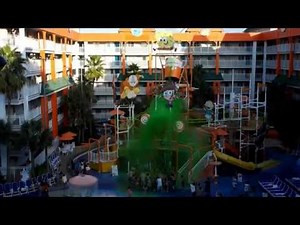 Nick Hotel Mass Sliming at the Lagoon Pool