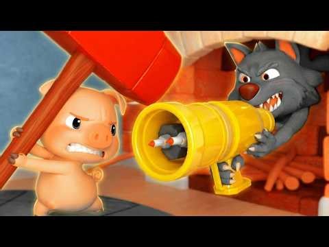 Three Little Pig Song | Pig vs Bad Wolf Intro Logo | Sponsored By: Gamavision Csupo Effects