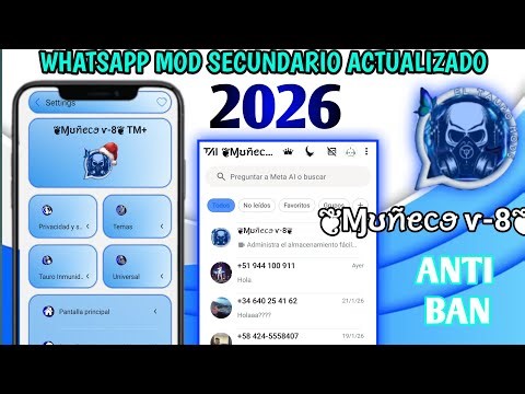 nuevo WhatsApp MOD SECUNDARIO actualizado 2026 || Funciones TOP 🚀