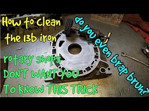 How to rebuild mazda rx8 rx7 13b rotary engine:13b parts give away vid#4 how to clean 13b irons
