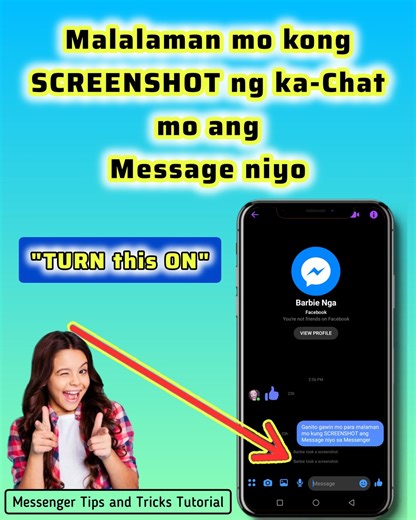 590K views · 6.5K reactions | TURN ON mo ito sa MESSENGER mo, Para malaman mo kong SCREENSHOT ng ka CHAT mo ang mga MESSAGE niyo sa Messenger. #Messenger #messengertips #tutorial | VarTin TV | Facebook