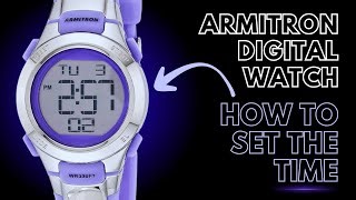 How To Set The Time On An Armitron 4 Button Pro Sport Digital Watch Mp3 & Mp4 Download