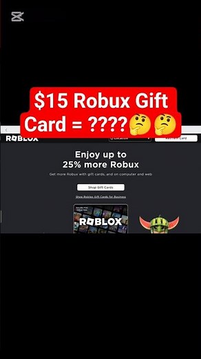 Redeemed a $15 Roblox Gift Card! #shorts