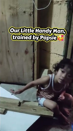 Little Handy Man, trained by Papsie 🥰 #Papsie #grandpa #toddler #holidayvibes