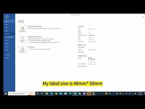 how to print labels from word #barcodeprinter #labelprinter #thermalprinter