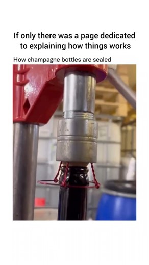 This is how things works on Instagram: "The aluminum cover on a champagne bottle, often referred to as the foil or capsule, is applied during the final stages of packaging after the cork and wire cage (muselet) are in place. First, the foil, which is pre-cut into a circular or rectangular shape, is placed over the top of the bottle, covering the cork and wire cage. Then, an automated machine smooths and molds the foil tightly around the neck and top of the bottle, often with a combination of rol
