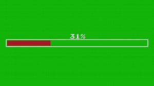 Loading Bar Top Resolution Green Screen Footage Easy Editable Green