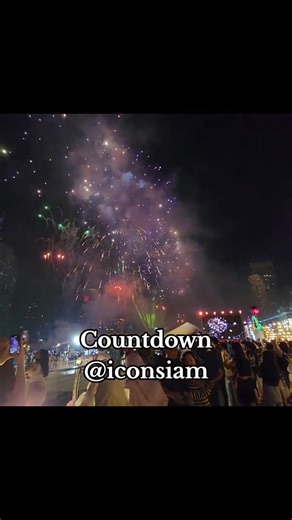 Happy new year 2024 Enjoy the beautiful fireworks. countdown "ICONSIAM" Bangkok. | R.M.Tour and Travels