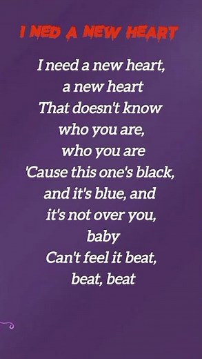 I need a new heart lyrics