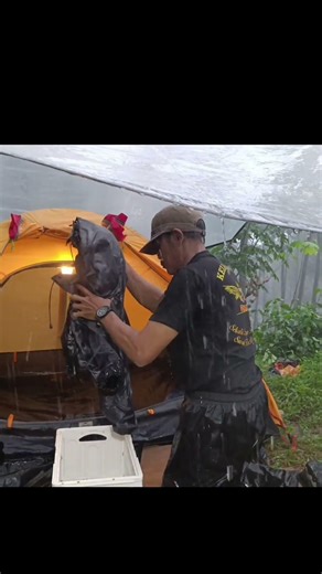 Heavy Rain Attacks My Solo Camping Trip ⚡🌧️ | SURVIVING EXTREME STORM #campinginheavyrain
