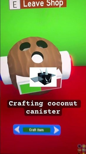 Crafting coconut canister