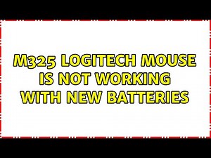 M325 logitech mouse is not working with new batteries