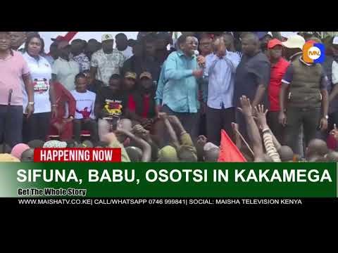 SIFUNA, BABU,ORENGO,OSOTSI IN KAKAKMEGA