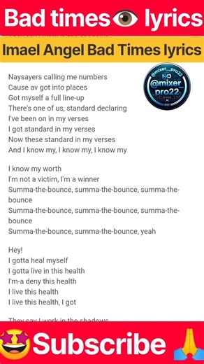 bad times​/bad times imael angel​ lyrics/bad time song​/bad times deep house​ #badtimes #imaelangel