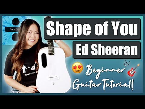 Shape of You Ed Sheeran Beginner Guitar Tutorial EASY Lesson | Chords, Strumming, Tabs & Cover! 🎸