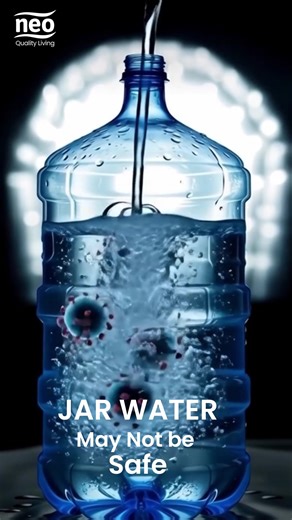 Jar water may not be safe.From bacteria during refilling to plastic chemicals, hidden contaminants can reach your glass before the first sip. Choose Neo Smart RO featuring advanced RO purification, Hot & Normal Water, UV in Tank protection, Alkaline Cartridge, Auto-Flushing system, and a Digital Display for smart protection. For more information: Contact: 980-1333313 https://neoappliances.com/product/smartro #neoqualityliving #SmartRO #Purewater #Awareness #neoapplainces