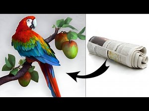Home Decorating Ideas | DIY Room Decor | Paper Craft Ideas | Craft Ideas | Parrot Making