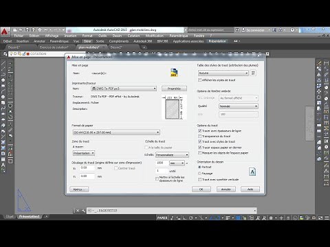 impression à l'échelle sur AutoCAD