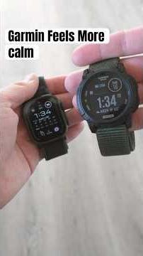 Why Garmin Feels "Calmer" Than Apple Watch
