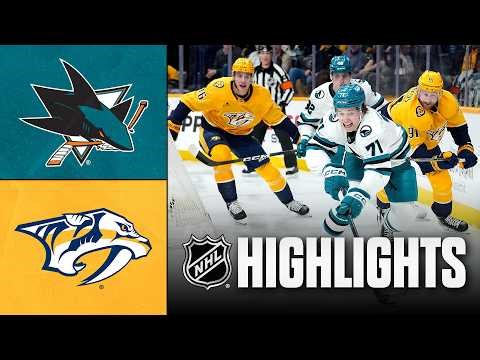 Sharks vs. Predators | NHL Highlights | March 24, 2026