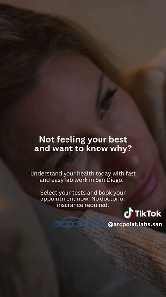 We are here to help. Fast, easy and professional lab work locally in San Diego. Book your Wellness Panels today at ARCpoint Labs.