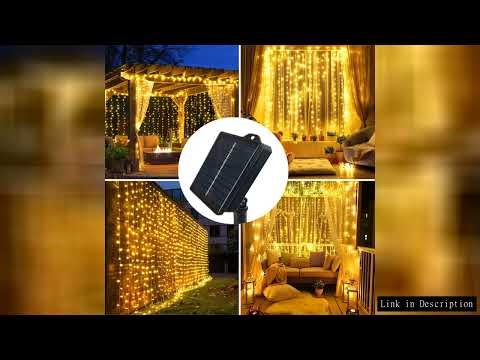 Wedding String Lights Solar Curtain Lights Outdoo Fairy Lights LED Lights Christmas Party Decor Ligh