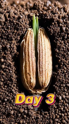 Growing 🌾Rice🌾 Under Soil -Time Lapse