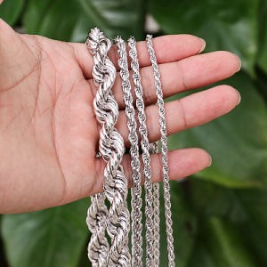 [Hot Item] Gold Plated Jewelry Link Chain Women Necklace Mens Necklace Stainless Steel Italian Fashion Rope Chain