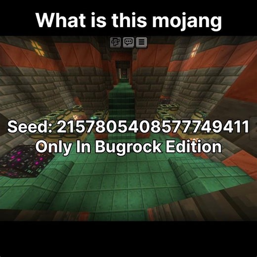 The Most BROKEN Seed in Bedrock? 😱#gaming #minecraft